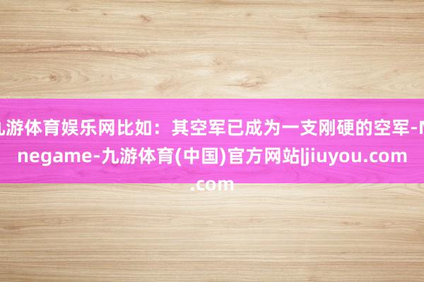 九游体育娱乐网比如：其空军已成为一支刚硬的空军-Ninegame-九游体育(中国)官方网站|jiuyou.com