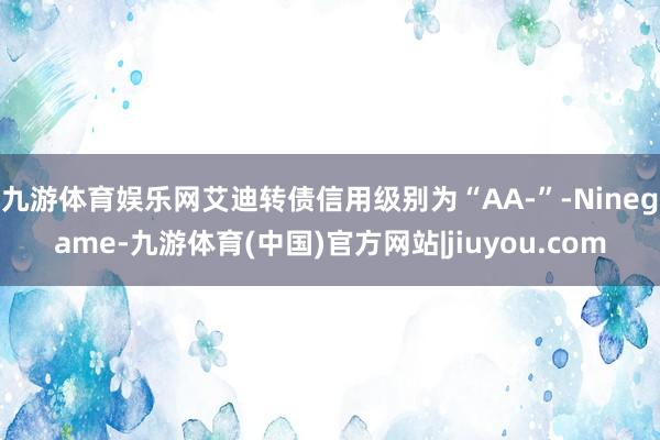 九游体育娱乐网艾迪转债信用级别为“AA-”-Ninegame-九游体育(中国)官方网站|jiuyou.com