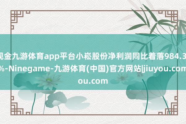 现金九游体育app平台小崧股份净利润同比着落984.31%-Ninegame-九游体育(中国)官方网站|jiuyou.com