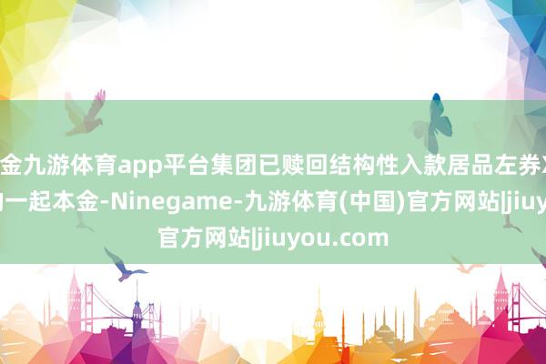 现金九游体育app平台集团已赎回结构性入款居品左券XLVI项下的一起本金-Ninegame-九游体育(中国)官方网站|jiuyou.com